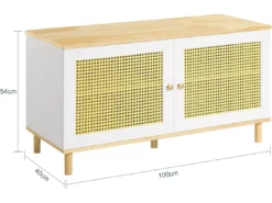 Banc De Rangement, Banc à Chaussures, Meuble D’Entrée, Meuble Bas, Coffre De Rangement, FSR103-WN -Meilleur Meubles Magasin meuble de rangement 19185111