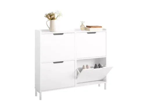 Meuble De Rangement à Chaussures Armoire à Chaussures Commode à Chaussures, FSR100-W -Meilleur Meubles Magasin meuble de rangement 19185127