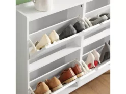 Meuble De Rangement à Chaussures Armoire à Chaussures Commode à Chaussures, FSR100-W -Meilleur Meubles Magasin meuble de rangement 19185145