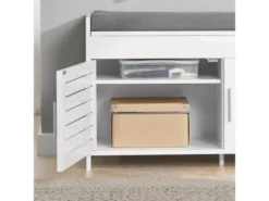 Banc De Rangement Avec Coussin Rembourré Meuble Bas Entrée Commode À Chaussure, Fsr102-w -Meilleur Meubles Magasin meuble de rangement 19185161