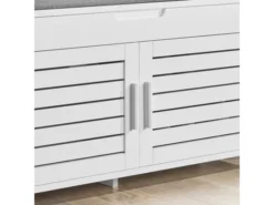 Banc De Rangement Avec Coussin Rembourré Meuble Bas Entrée Commode À Chaussure, Fsr102-w -Meilleur Meubles Magasin meuble de rangement 19185163