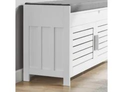 Banc De Rangement Avec Coussin Rembourré Meuble Bas Entrée Commode À Chaussure, Fsr102-w -Meilleur Meubles Magasin meuble de rangement 19185165