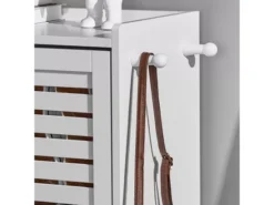 Meuble De Rangement à Chaussures Armoire à Chaussures Commode à Chaussures 3 Abattants, FSR108-W -Meilleur Meubles Magasin meuble de rangement 19188295