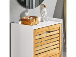 Meuble De Rangement à Chaussures Armoire à Chaussures Meuble D'entrée, FSR108-WN -Meilleur Meubles Magasin meuble de rangement 19201397