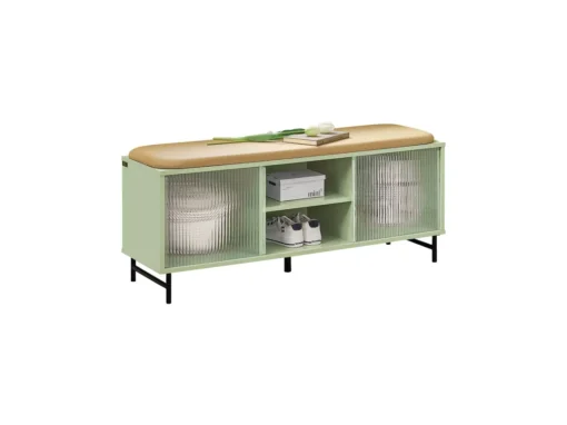 Banc De Rangement à Chaussure, Commode à Chaussure, Meuble Bas Entrée, Banquette, FSR115-GR -Meilleur Meubles Magasin meuble de rangement 19201679