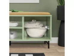 Banc De Rangement à Chaussure, Commode à Chaussure, Meuble Bas Entrée, Banquette, FSR115-GR -Meilleur Meubles Magasin meuble de rangement 19201693