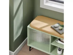 Banc De Rangement à Chaussure, Commode à Chaussure, Meuble Bas Entrée, Banquette, FSR115-GR -Meilleur Meubles Magasin meuble de rangement 19201695