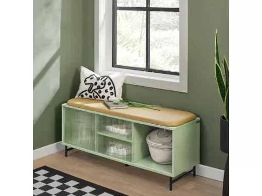 Banc De Rangement à Chaussure, Commode à Chaussure, Meuble Bas Entrée, Banquette, FSR115-GR -Meilleur Meubles Magasin meuble de rangement 19201697