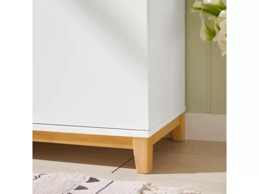 Banc À Chaussures Banc De Rangement Meuble À Chaussures D'entrée Avec Siège Rembourré, FSR117-W -Meilleur Meubles Magasin meuble de rangement 19201711