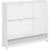 Armoire à Chaussures Meuble De Rangement à Chaussures Commode à Chaussures Avec 1 Porte, FSR114-W -Meilleur Meubles Magasin meuble de rangement 19201719