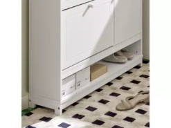 Armoire à Chaussures Meuble De Rangement à Chaussures Commode à Chaussures Avec 1 Porte, FSR114-W -Meilleur Meubles Magasin meuble de rangement 19201727