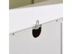 Armoire à Chaussures Meuble De Rangement à Chaussures Commode à Chaussures Avec 1 Porte, FSR114-W -Meilleur Meubles Magasin meuble de rangement 19201737