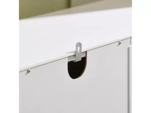 Armoire à Chaussures Meuble De Rangement à Chaussures Commode à Chaussures Avec 1 Porte, FSR114-W -Meilleur Meubles Magasin meuble de rangement 19201737