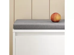 Banc À Chaussures Meuble À Chaussures Meuble D’entrée Avec Coussin, 2 Compartiments, Fsr119-w -Meilleur Meubles Magasin meuble de rangement 19202115