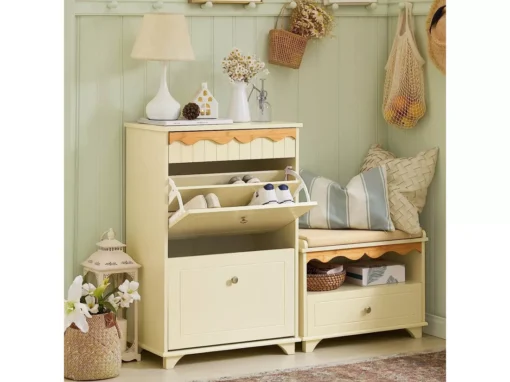 Armoire à Chaussures, Meuble De Rangement à Chaussures, Commode à Chaussures Sur Pieds, FSR124-MI -Meilleur Meubles Magasin meuble de rangement 19202481
