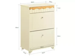 Armoire à Chaussures, Meuble De Rangement à Chaussures, Commode à Chaussures Sur Pieds, FSR124-MI -Meilleur Meubles Magasin meuble de rangement 19202483