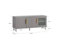 Meuble à Chaussures, Meuble Bas D'Entrée, Meuble TV, Meuble De Rangement Sur Pieds, FSR130-HG -Meilleur Meubles Magasin meuble de rangement 19203073