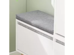 Meuble à Chaussures, Armoire à Chaussures Avec 1 Banc De Rangement Amovible Sur Pieds, FSR134-W -Meilleur Meubles Magasin meuble de rangement 19203177