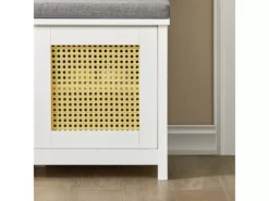 Banc De Rangement, Banc à Chaussures, Meuble D’Entrée Avec Coussin Rembourré Avec 1 Porte, FSR126-W 17 Banc De Rangement, Banc à Chaussures, Meuble D’Entrée Avec Coussin Rembourré Avec 1 Porte, FSR126-W -Meilleur Meubles Magasin meuble de rangement 19203219