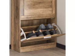 Armoire À Chaussures Commode À Chaussures Avec 2 Abattants Pour Entrée Couloir, Fsr137-f -Meilleur Meubles Magasin meuble de rangement 19203707