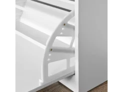 Banc Armoire à Chaussures 1 Abattant Avec Coussin, Coffre Rangement Pour Chaussures Blanc, FSR16-W -Meilleur Meubles Magasin meuble de rangement 19203859