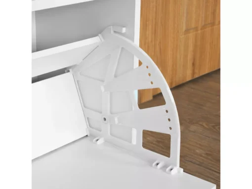 Banc Armoire à Chaussures 1 Abattant Avec Coussin, Coffre Rangement Pour Chaussures Blanc, FSR16-W -Meilleur Meubles Magasin meuble de rangement 19203867