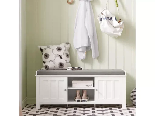 Banc De Rangement Commode à Bottes Chaussures, FSR35-W -Meilleur Meubles Magasin meuble de rangement 19204175