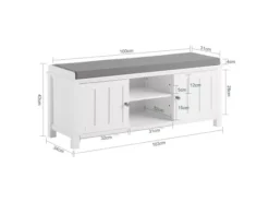 Banc De Rangement Commode à Bottes Chaussures, FSR35-W -Meilleur Meubles Magasin meuble de rangement 19204177