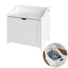 Banc De Rangement Panier À Linge Avec Sac Amovible, Fsr40-w -Meilleur Meubles Magasin meuble de rangement 19204233