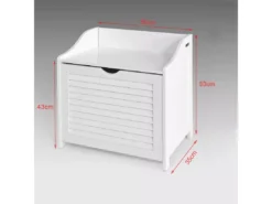 Banc De Rangement Panier À Linge Avec Sac Amovible, Fsr40-w -Meilleur Meubles Magasin meuble de rangement 19204237