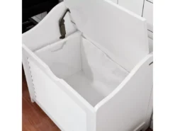 Banc De Rangement Panier À Linge Avec Sac Amovible, Fsr40-w -Meilleur Meubles Magasin meuble de rangement 19204245