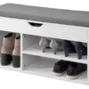 Banc De Rangement à Chaussures Bottes Avec Coussin RembourréMeuble D'Entrée, FSR45-HG -Meilleur Meubles Magasin meuble de rangement 19204293