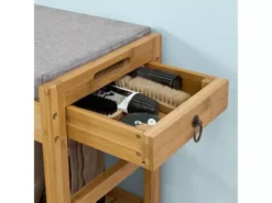 Étagère à Chaussures Avec Tiroirs Latéraux, Banquette Siège Pour Chausser, FSR47-N -Meilleur Meubles Magasin meuble de rangement 19204459