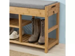Étagère à Chaussures Avec Tiroirs Latéraux, Banquette Siège Pour Chausser, FSR47-N -Meilleur Meubles Magasin meuble de rangement 19204461