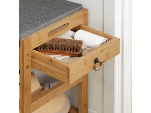 Étagère à Chaussures Avec Tiroirs Latéraux, Banquette Siège Pour Chausser, FSR47-N -Meilleur Meubles Magasin meuble de rangement 19204465