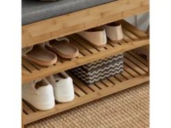 Étagère à Chaussures Avec Tiroirs Latéraux, Banquette Siège Pour Chausser, FSR47-N -Meilleur Meubles Magasin meuble de rangement 19204467