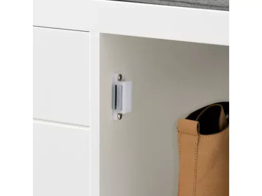 Banc De Rangement Meuble Bas Entrée Avec Coussin Rembourré Et 2 Portes, Meuble D'Entrée, FSR63-W -Meilleur Meubles Magasin meuble de rangement 19205443