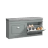Banc De Rangement à Chaussures Armoire à Chaussures 2 Abattants Avec Coussin Confortable, FSR64-HG -Meilleur Meubles Magasin meuble de rangement 19205471