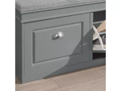 Banc De Rangement à Chaussures Armoire à Chaussures 2 Abattants Avec Coussin Confortable, FSR64-HG -Meilleur Meubles Magasin meuble de rangement 19205481