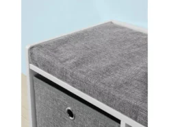 Banc De Rangement Avec Coussin Rembourré Meuble Entrée, FSR65-DG -Meilleur Meubles Magasin meuble de rangement 19205493