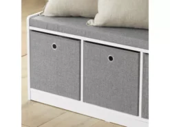 Banc De Rangement Avec Coussin Rembourré Meuble Entrée, FSR65-DG -Meilleur Meubles Magasin meuble de rangement 19205497