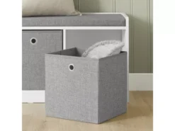 Banc De Rangement Avec Coussin Rembourré Meuble Entrée, FSR65-DG -Meilleur Meubles Magasin meuble de rangement 19205501