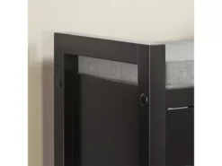 Banc De Rangement Meuble Bas Entrée Avec Coussin Rembourré Et 2 Portes, Fsr63-sch -Meilleur Meubles Magasin meuble de rangement 19205523