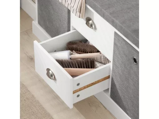 Banc De Rangement Avec Coussin Rembourré Meuble Bas Entrée Commode à Chaussure Banquette, FSR66-HG -Meilleur Meubles Magasin meuble de rangement 19206261