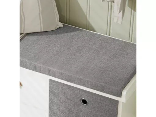 Banc De Rangement Avec Coussin Rembourré Meuble Bas Entrée Commode à Chaussure Banquette, FSR66-HG -Meilleur Meubles Magasin meuble de rangement 19206263