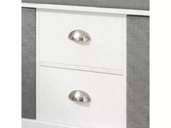 Banc De Rangement Avec Coussin Rembourré Meuble Bas Entrée Commode à Chaussure Banquette, FSR66-HG -Meilleur Meubles Magasin meuble de rangement 19206269