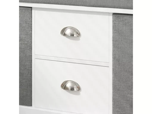 Banc De Rangement Avec Coussin Rembourré Meuble Bas Entrée Commode à Chaussure Banquette, FSR66-HG -Meilleur Meubles Magasin meuble de rangement 19206269