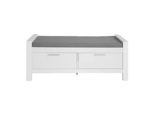 Banc De Rangement à Chaussures Avec Coussin Rembourré Commode à Chaussures Meuble D'entrée, FSR74-W -Meilleur Meubles Magasin meuble de rangement 19206271