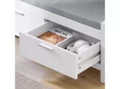 Banc De Rangement à Chaussures Avec Coussin Rembourré Commode à Chaussures Meuble D'entrée, FSR74-W -Meilleur Meubles Magasin meuble de rangement 19206281