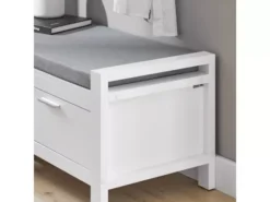 Banc De Rangement à Chaussures Avec Coussin Rembourré Commode à Chaussures Meuble D'entrée, FSR74-W -Meilleur Meubles Magasin meuble de rangement 19206289